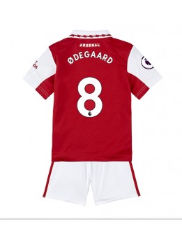 Arsenal Martin Odegaard #8 Heimtrikotsatz für Kinder 2022-23 Kurzarm (+ Kurze Hosen)